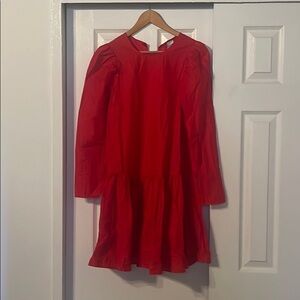 H&M red dress, long sleeve, size USA 6